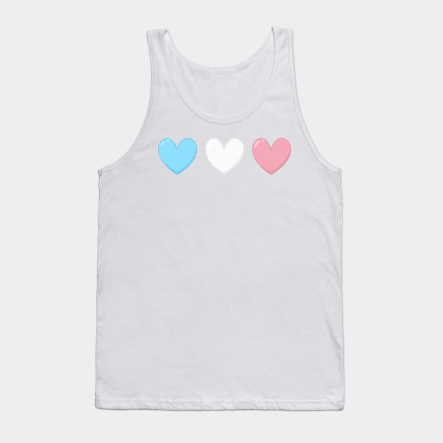 Trans Hearts! Tank Top by Elisa_Arts